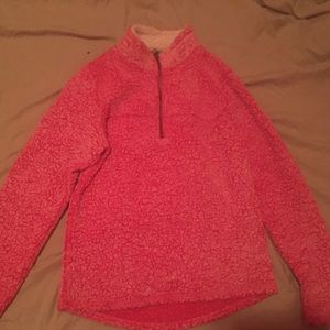 Pink fur winter coat